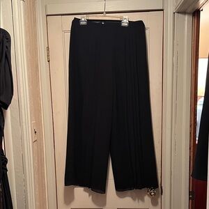 Elegant Black Wide Leg Fully Lined Palazzo Pants